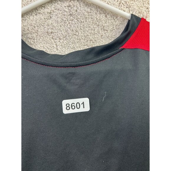 Mens Black & Red Sleeveless Athletic Shirt XL 46-48 100% Polyester Lightweight B - Picture 6 of 6
